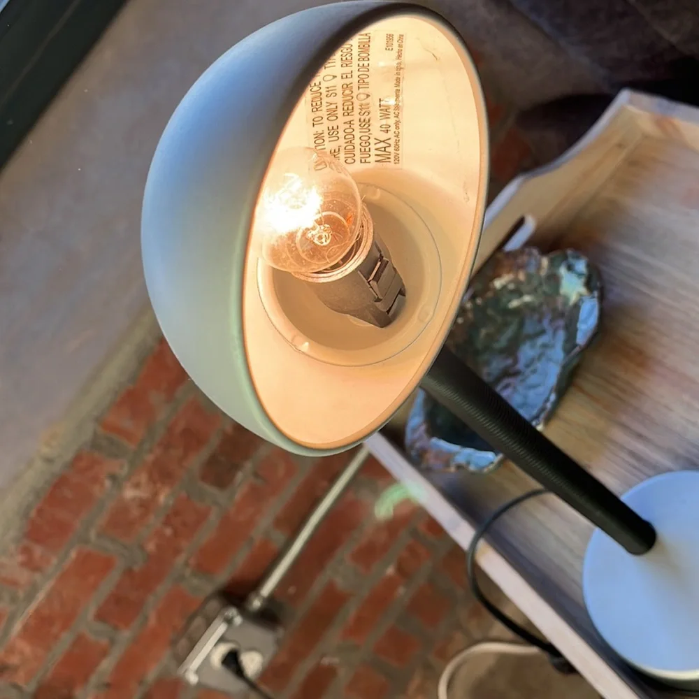 Adjustable Desk lamp - black and silver